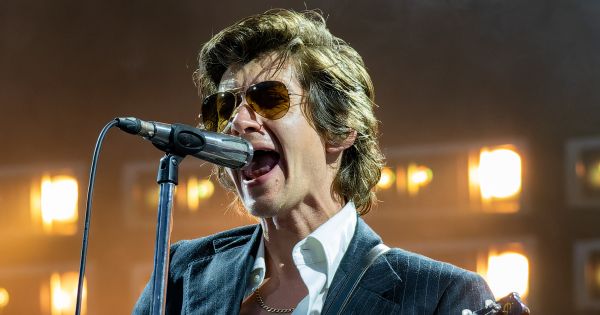 Image in QuizMyDay Arctic Monkeys Songs and Albums Matching Quiz trivia quiz featuring English rock band Arctic Monkeys performing at Emirates Stadium in London, England, on June 18, 2023