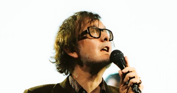 Image in QuizMyDay Pulp Quiz: Britpop Band Trivia trivia quiz featuring Pulp preforming on stage at the 02 Arena on the 13th of June 2025