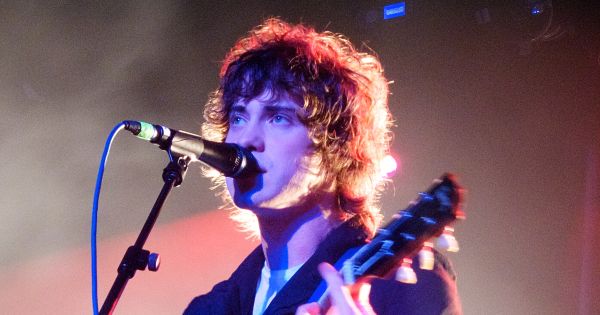 Image in QuizMyDay Oracular Trivia: MGMT Quiz Spectacular Edition trivia quiz featuring Andrew VanWyngarden of MGMT performing on March 18th, 2010.