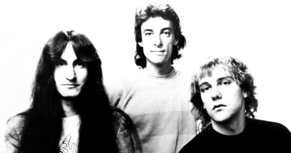Image in QuizMyDay Rush trivia quiz of a promotional press photo of the Canadian rock band Rush