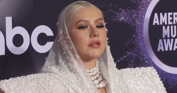 Image in QuizMyDay Name That '90s Artist: 5-Question Music Quiz Now trivia quiz featuring Christina Aguilera at the 2019 American Music Awards red carpet