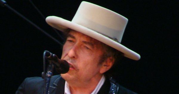 Bob Dylan, onstage in Vitoria-Gasteiz, at the Azkena Rock Festival.