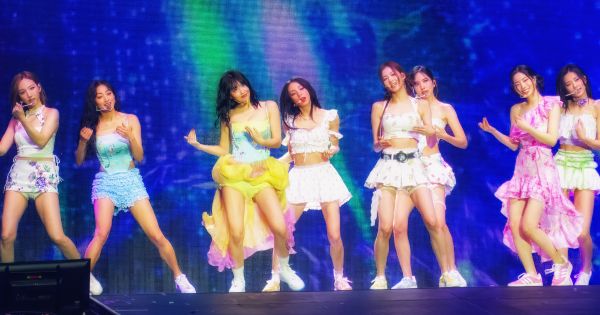 Image in QuizMyDay Twice Songs Quiz: How Well Do You Know Their Hit Tracks? trivia quiz featuring TWICE performing in Las Vegas