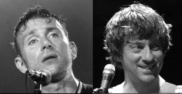 The four members of Blur: Albarn, Coxon, James and Rowntree