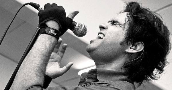 Image in QuizMyDay Alphaville Synth-Pop Quiz: 80s Hits & Trivia Deep trivia quiz featuring Marian Gold, singer of the band Alphaville in São Paulo, Brazil