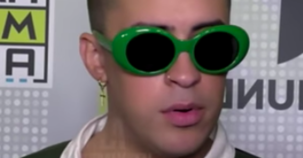 Image in QuizMyDay Hop Into Hits: The Ultimate Bad Bunny Collabs Quiz trivia quiz featuring Puerto Rican artist Bad Bunny in a 2017 interview