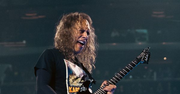Kirk Hammett performing live with Metallica in Amsterdam on 29 April 2023 during the 2nd night of the M72 World Tour Kirk Hammett performing live with Metallica in Amsterdam on 29 April 2023 during the 2nd night of the M72 World Tour