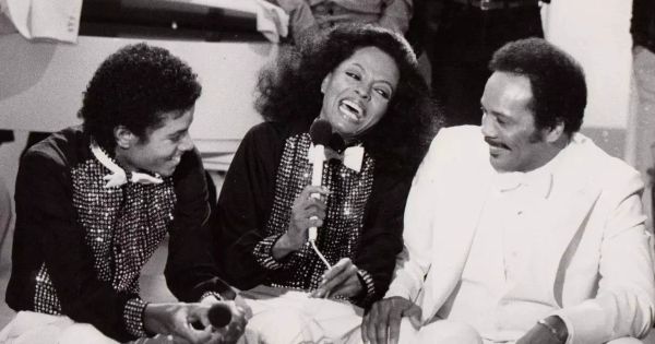 Image in QuizMyDay Michael Jackson Collaborations Quiz: Test Your Music Memory trivia quiz featuring Michael Jackson (left) and Quincy Jones (right) appear with Diana Ross (center) on her upcoming special, "Diana", MONDAY, MARCH 2 (10:00-11:00 PM, ET) on the CBS Television Network.