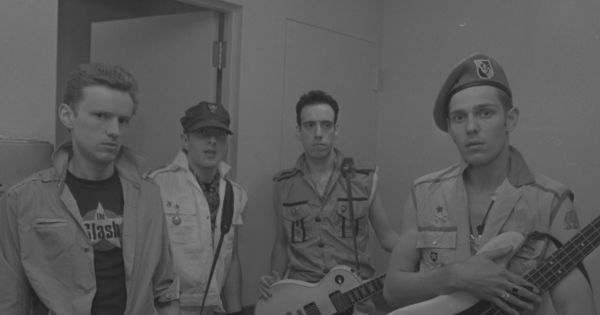 Image in QuizMyDay The Clash Band Members Quiz: Test Your Punk Rock Memory trivia quiz featuring The Clash in San Diego, 1982