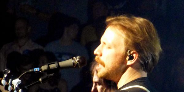 Daniel Wayne Sermon and Ben McKee of Imagine Dragons performing at the Palace of Auburn Hills, 6/23/15