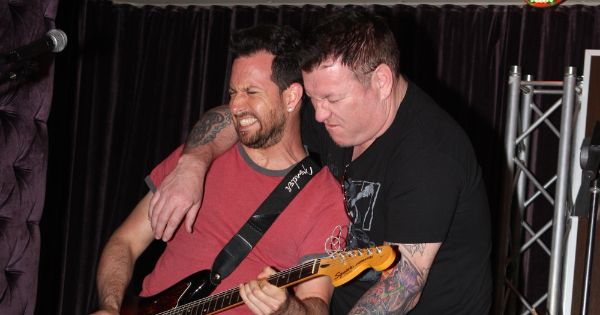 Image in QuizMyDay Smash Mouth Quiz: Test Your Music Trivia Skills trivia quiz featuring Smash Mouth performs at Hard Rock Cafe - Darling Harbour, Sydney, Australia - 12th March 2013
<p>Visitors to Sydney's Hard Rock Cafe tonight were treated to a cool surprise... the boys from Smash Mouth popped in, and they even performed for patrons and visitors, and of course visited the bar for a drink also.
</p><p>Special thanks to the media and events unit of Hard Rock Sydney having Music News Australia there to photograph the action.
</p><p>Rock on, and we will be back at Hard Rock again soon, as they continue to bring in some of the world's top bands and celebs.
</p><p><br>
Biography...
</p><p>Collectively the band Smash Mouth has sold more than 10 million albums worldwide. Along with their number one hits – Walkinʼ on the Sun and All Star – they have consistently impacted radio with other recognizable hits like Then the Morning Comes, Canʼt Get Enough Of You Baby, and a cover of The Monkees classic Iʼm a Believer, which was prominently featured on the Shrek soundtrack (#4, Billboard Adult Top 40).
</p><p>A quick listen to their music and you realize the multi-platinum Smash Mouth is a 60s influenced garage band with a keen pop sensibility that maintains a timeless quality, a style they have created and that is all their own.
</p><p>Having long since established itself as the ultimate true-to-life California party-band the vibe surrounding Smash Mouth is indeed – at its core – about having fun.
</p><p>“When we play itʼs a nonstop party,” Harwell says.
</p><p>“The band has grown over the years and has reached a level of maturity and clarity,” according to Harwell. “This is what we do and weʼre going to keep doing it. We can still go out and throw a party every night only now we do it without the hangover the next day.”
</p><p>“I still firmly believe that music can be the way it used to be,” Harwell adds. “Like Van Halen sang (from the Kinks classic hit) ʻWhere have all the good times gone?ʼ Itʼs like what happened to that? Well, weʼre bringing that back!”
</p><p>Fans will no doubt have a chance to share “the good times” with Harwell and the rest of his colorful cast of cronies including bassist Paul Delisle, guitarist Greg Camp, keyboardist Michael Klooster, and drummer Randy Cooke, as Smash Mouth traipses across the country from coast to coast. And keep your eyes peeled for a new Smash Mouth album due out in early 2011.
</p><p>“In addition to the great recordings, you canʼt miss the live show,” states DeLisle, who later declares, “The live show completes the entire package. Recordings are only one part of the whole. This band must be seen to be believed. Itʼs a nonstop party that we put on nightly. If weʼre coming to your town itʼs a party you wonʼt want to miss. Itʼs unique, itʼs ours, we created it and thereʼs no one else like us.”
</p><p>Websites
</p><p>Smash Mouth official website
www.smashmouth.com
</p><p>Hard Rock Cafe Sydney
www.hardrock.com/sydney
</p><p>Eva Rinaldi Photography
www.evarinaldi.com
</p><p>Music News Australia
</p>
www.musicnewsaustralia.com