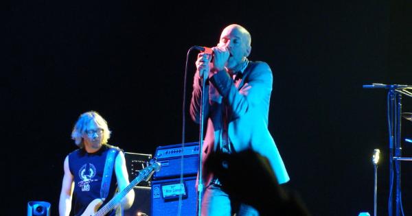 Image in QuizMyDay Ultimate R.E.M. Members Knowledge Challenge Quiz trivia quiz featuring Mike Mills and Michael Stipe onstage
