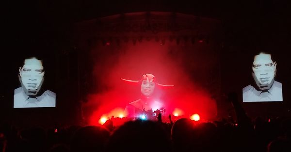 Image in QuizMyDay Chemical Brothers Quiz: Ultimate Knowledge Test trivia quiz featuring The Chemical Brothers en concert au festival Rock en Seine le 26 août 2023.