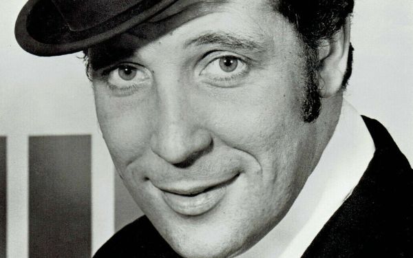 Tom Jones poses wearing top-hot in ABC-TV promo photo for <i>This Is Tom Jones</i>.