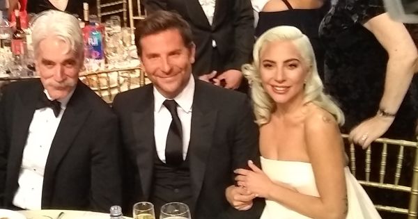 Image in QuizMyDay Ultimate Score the Soundtrack: A Star Is Born Quiz trivia quiz featuring Actor Sam Elliott, Director/Actor Bradley Cooper, and Actor/Singer Lada Gaga at the “A Star is Born” table at the 24th annual Critics’ Choice Awards in Santa Monica, California on January 13th, 2019.