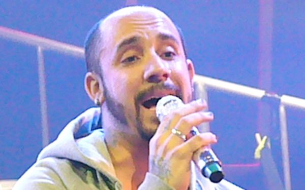 AJ McLean performing at the Backstreet Boys concert at the Hovet, Stockholm, Sweden during the This Is Us tour. 4 december 2009.