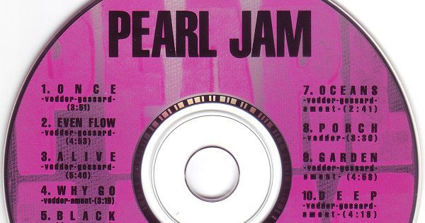 Image in QuizMyDay Test Your Pearl Jam "Ten" Knowledge: Ultimate Album Quiz trivia quiz featuring Compact disc of the <a href="https://en.wikipedia.org/wiki/Pearl_Jam" class="extiw" title="en:Pearl Jam">Pearl Jam</a> debut studio album <i><a href="https://en.wikipedia.org/wiki/Ten_(Pearl_Jam_album)" class="extiw" title="en:Ten (Pearl Jam album)">Ten</a></i> (1991).