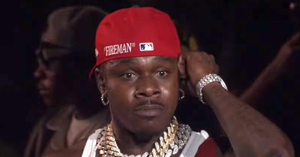 Image in QuizMyDay Bop to the Top: The Ultimate DaBaby Knowledge Quiz trivia quiz featuring DaBaby performing at the Hot 109.7 Birthday Bash in Atlanta in 2023
