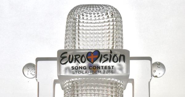 Image in QuizMyDay Eurovision Quiz: Test Your Song Contest Knowledge trivia quiz featuring Replica of the Eurovision 2016 trophy, in Växjö glass museum.
