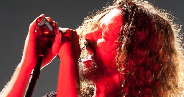 Image in QuizMyDay 🎸 Grunge Explosion: 90s Music Quiz trivia quiz featuring <a href="https://en.wikipedia.org/wiki/Chris_Cornell" class="extiw" title="en:Chris Cornell">Chris Cornell</a> performing with Soundgarden at the <a href="https://en.wikipedia.org/wiki/Ottawa_Bluesfest" class="extiw" title="en:Ottawa Bluesfest">Ottawa Bluesfest</a> (2011).