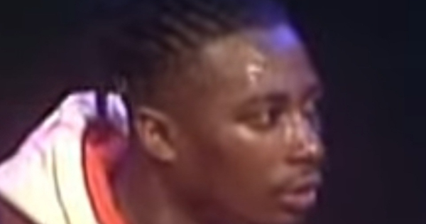 Image in QuizMyDay Shimmy Shimmy Fact Check: The Ol' Dirty Bastard Quiz trivia quiz featuring Ol' Dirty Bastard, an American rapper, performing on MTV. He is wearing a blue jacket, and against a black background