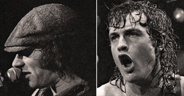 Image in QuizMyDay Quiz To Thrill: The Back in Black Album AC/DC Quiz trivia quiz featuring Top: Brian Johnson (L), Angus Young (R) <br> Bottom: Cliff Williams (L), Phil Rudd (M), Malcolm Young (R)