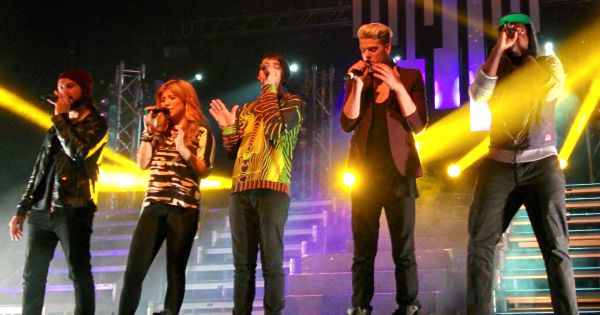 Image in QuizMyDay Pentatonix Trivia Quiz: Test Your Harmony Know‑How trivia quiz featuring Live in Hamburg, May 1st.