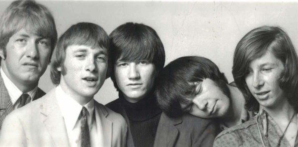 Image in QuizMyDay Buffalo Facts: Neil Young Quiz on Buffalo Springfield Years trivia quiz featuring American folk-rock group Buffalo Springfield, (pictured left to right) Dewey Martin (drums), Stephen Stills (guitar, vocals), Richie Furay (guitar), Neil Young (guitar, vocals) and Bruce Palmer (bass guitar)