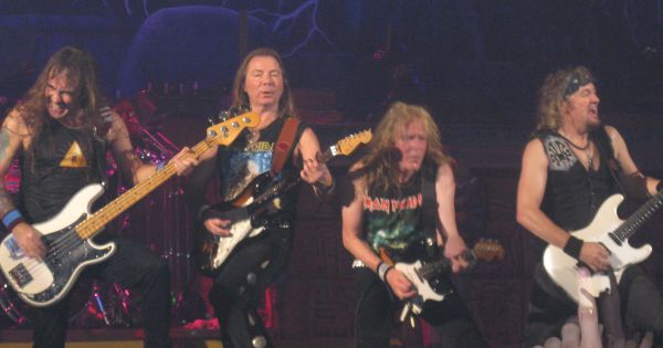 Image in QuizMyDay Maiden Voyage of Metal: Iron Maiden Trivia Test trivia quiz featuring Iron Maiden in Paris (Bercy Arena) on July 1st 2008