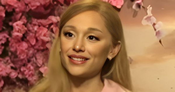 Image in QuizMyDay Defy Gravity: The Ultimate Wicked Movie Soundtrack Quiz trivia quiz featuring Ariana Grande during an interview to promote Wicked (2024)