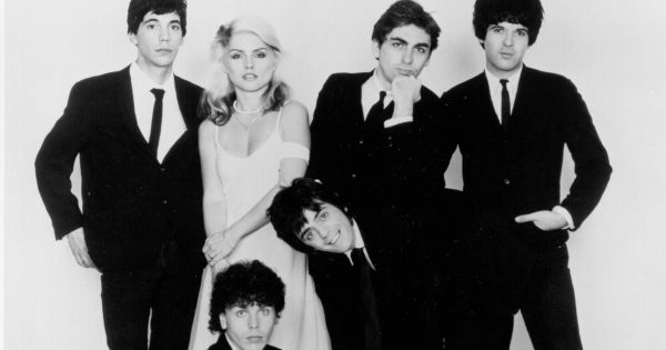 Image in QuizMyDay Blondie Song Quiz: Test Your Blondie Song Savvy trivia quiz featuring American music group "Blondie", circa 1978, in a publicity shot for their album "Parallel Lines".