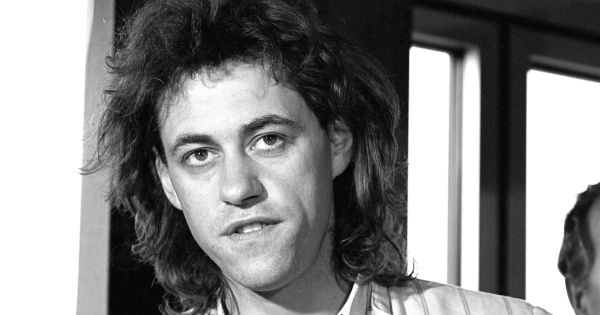 Image in QuizMyDay Bob Geldof Genius Quiz: Can You Score 5/5? trivia quiz featuring The Irish singer and political activist Bob GELDOF at the European Parliament of Strasbourg on the 23rd October 1985.  He was aiming to convince the Parliament's members to restore a cut made in the Common Market food aid programme.