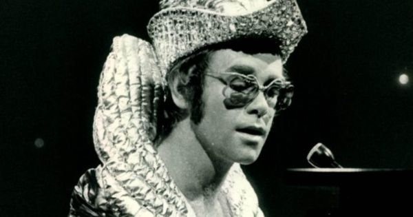 Image in QuizMyDay Elton John Songs Quiz - Complete the song title trivia quiz featuring Publicity photo of Elton John from the Cher Show.