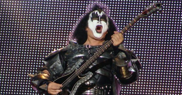 Image in QuizMyDay Ultimate KISS Quiz: Test Your Rock Legend Knowledge trivia quiz featuring Gene Simmons, at a performance by the group KISS in Vitoria-Gasteiz, at the Azkena Rock Festival