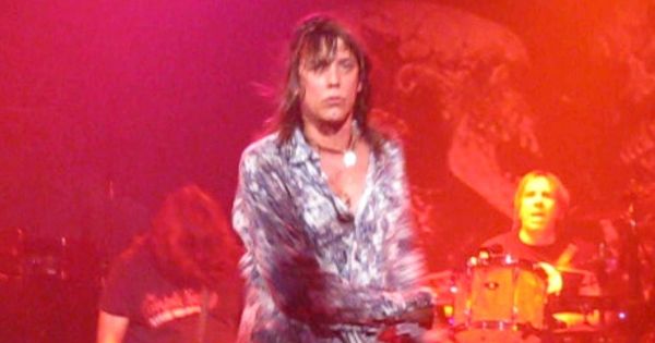 Image in QuizMyDay Tesla Band Quiz: How Well Do You Know Their Rock History? trivia quiz featuring Jeff Keith 'Breakin' Free' on Vocals and Brian Wheat on Bass and Troy Luccketta on Drums with Tesla at the Chance Theater in Poughkeepsie, NY.