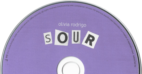 Olivia Rodrigo's SOUR album on CD