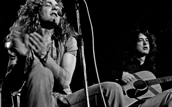  Led Zeppelin in Hamburg, Germany 1973. Robert Plant, Jimmy Page