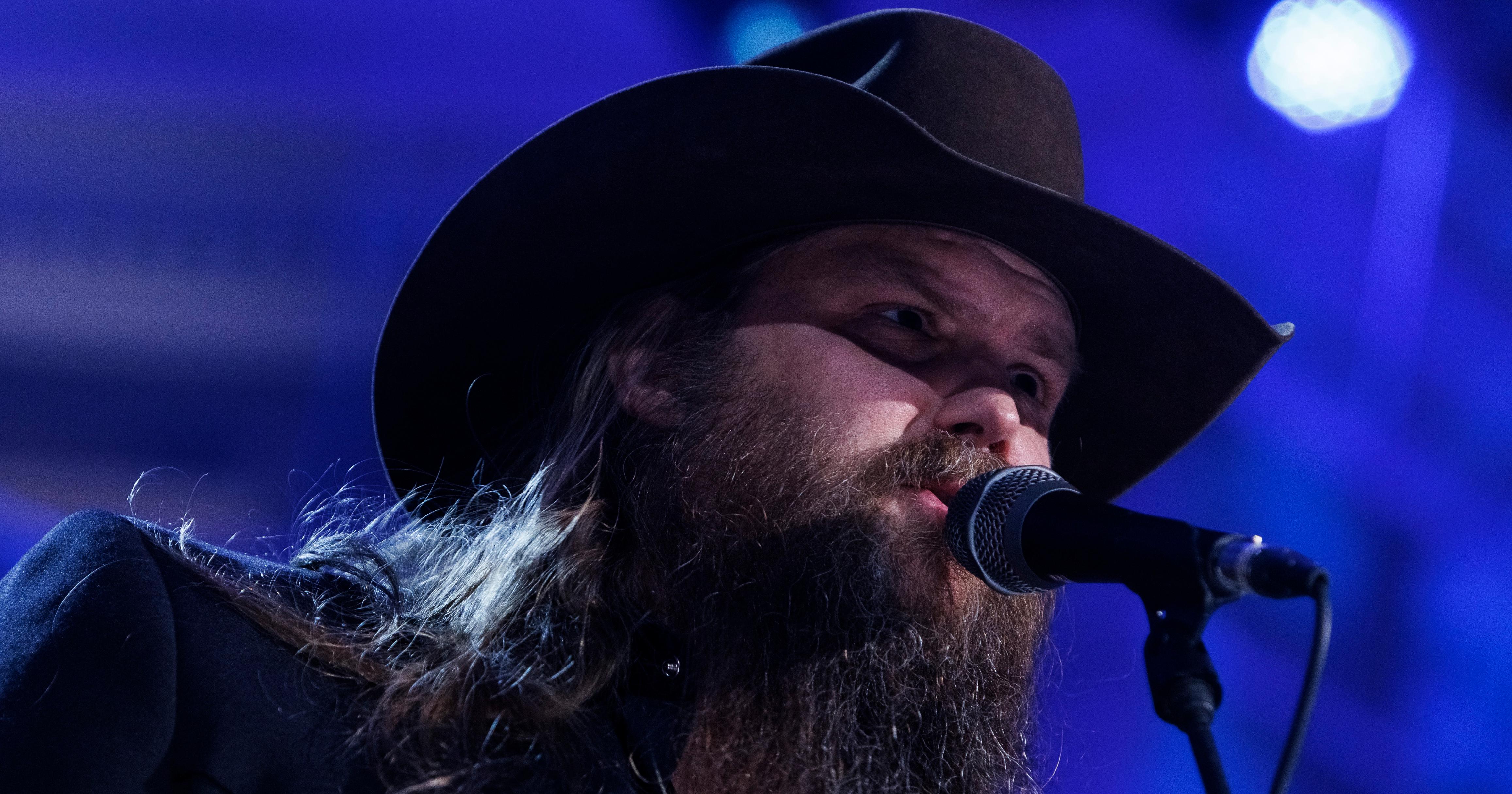 Image in QuizMyDay Chris Stapleton Trivia Quiz trivia quiz featuring <p>Chris Stapleton performs "Say You, Say Me" at the Gershwin Prize for Popular Song concert honoring Lionel Richie at DAR Constitution Hall in Washington, D.C., March 9, 2022. Photo by Shawn Miller/Library of Congress. 
</p>
Note: Privacy and publicity rights for individuals depicted may apply.