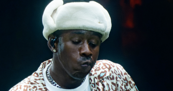 Tyler, the Creator performing on stage at Primavera Sound festival in 2022.