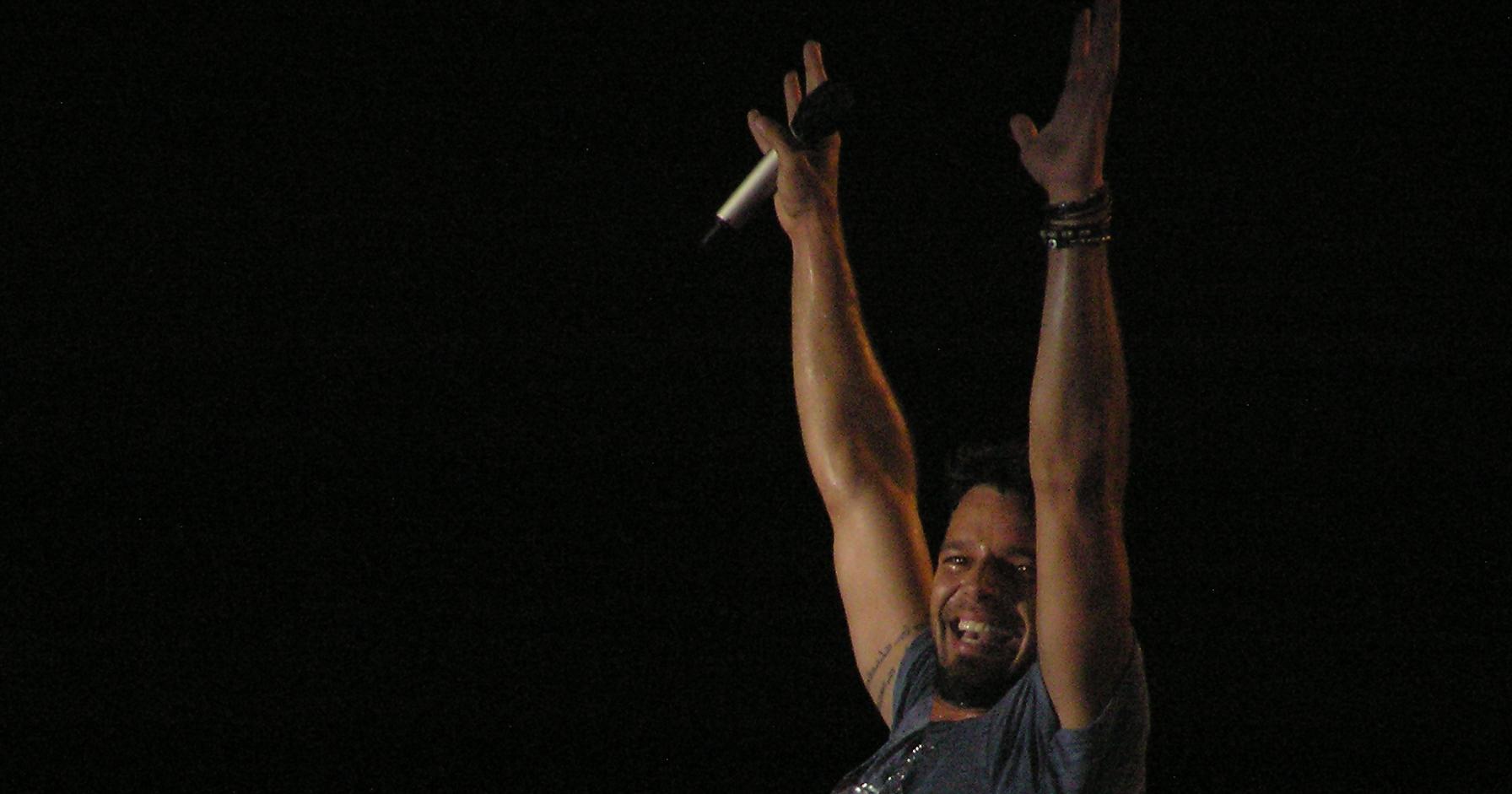 Image in QuizMyDay Ricky Martin trivia quiz game featuring Ricky Martin in concert