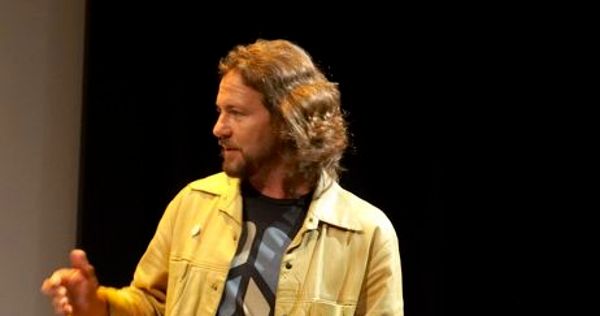 Image in QuizMyDay How Well Do You Know Pearl Jam? Ultimate Quiz Today trivia quiz featuring Eddie Vedder plays a solo acoustic set following the premiere of the documentary 'Body of War'.