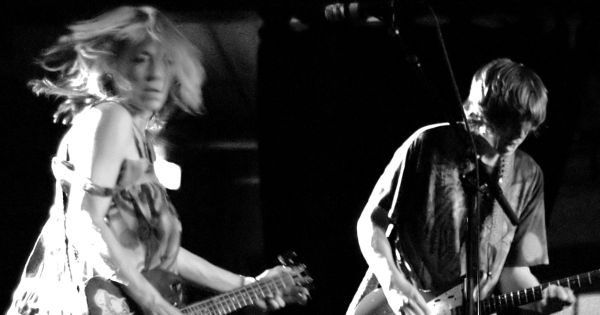 Kim Gordon and Thurston Moore of Sonic Youth live at Accelerator, Münchenbryggeriet, Stockholm, Sweden, 2005-07-07. (c) Anders Jensen-Urstad