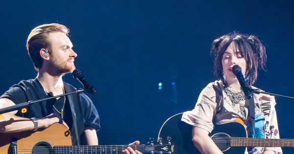 Image in QuizMyDay Billie Eilish and Finneas O'Connell Collaboration Quiz trivia quiz featuring Billie Eilish and Finneas O'Connell performing in the Happier Than Ever, The World Tour (2022)