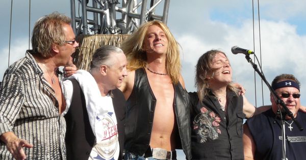 Image in QuizMyDay Ultimate Guess Who Knowledge Challenge Quiz Now trivia quiz featuring The Guess Who, At the Moondance Jam 2008 in Walker, Minnesota on July 10, 2008, PHOTO BY MATT BECKER, www.melodicrockconcerts.com, matt@melodicrockconcerts.com