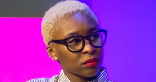 Image in QuizMyDay Cynthia Erivo Quiz: Test Your Star Power Knowledge trivia quiz featuring Time's Up event at the 2018 Tribeca Film Festival (Tribeca Talks: Time's Up). A series of talks/performances about Time's Up/sexual harassment.
Cynthia Erivo during the Reclaiming the Narrative panel.