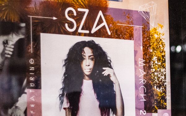 American R&B singer SZA performing at TATTOO for Red Bull Sound Select Presents: Toronto on March 26, 2014 in Toronto, Canada.