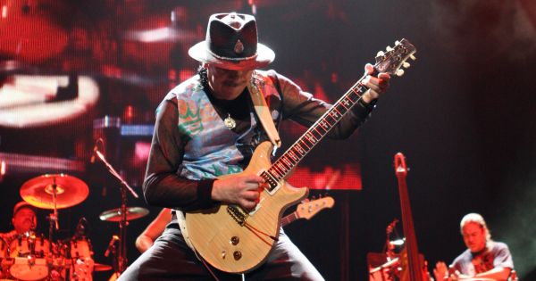 Cover image in QuizMyDay free quiz featuring Santana at the Acer Arena in Sydney