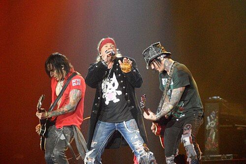 Guns N’ Roses performing at Nottingham Arena, Nottingham, UK, on 22 May 2012.