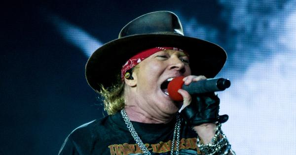 Image in QuizMyDay Guns N' Roses Quiz — Test Your GNR Knowledge trivia quiz featuring GunsNRoses lead singer in concert