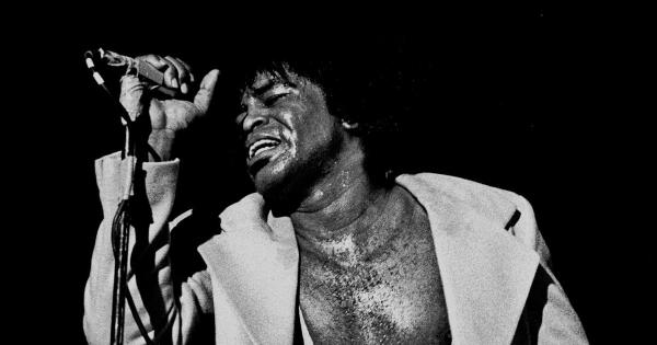 Image in QuizMyDay James Brown Trivia: Godfather Knowledge Test Now trivia quiz featuring <b><a href="//commons.wikimedia.org/wiki/Category:James_Brown" title="Category:James Brown">James Brown</a></b> — performing in the Musikhalle of Hamburg, in February 1973.